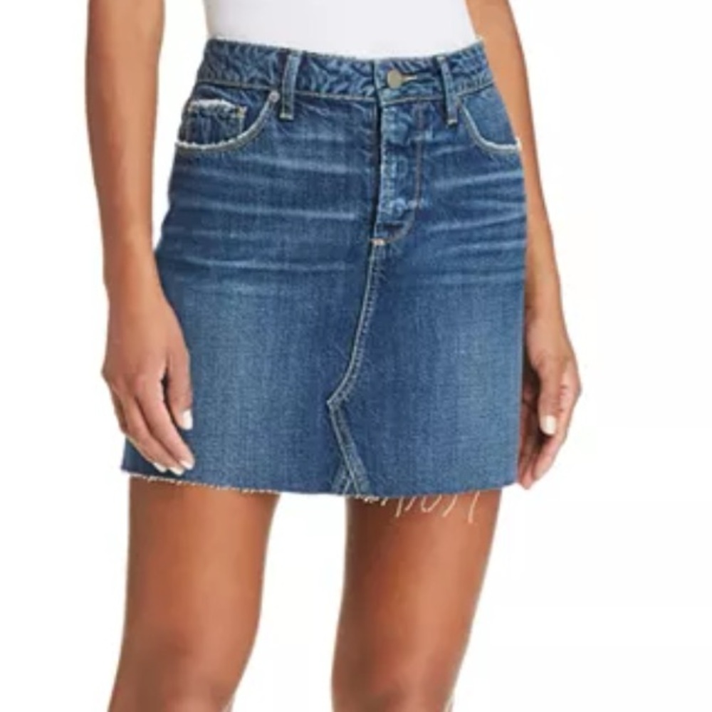 Paige Aideen Denim Mini Skirt in Valeria